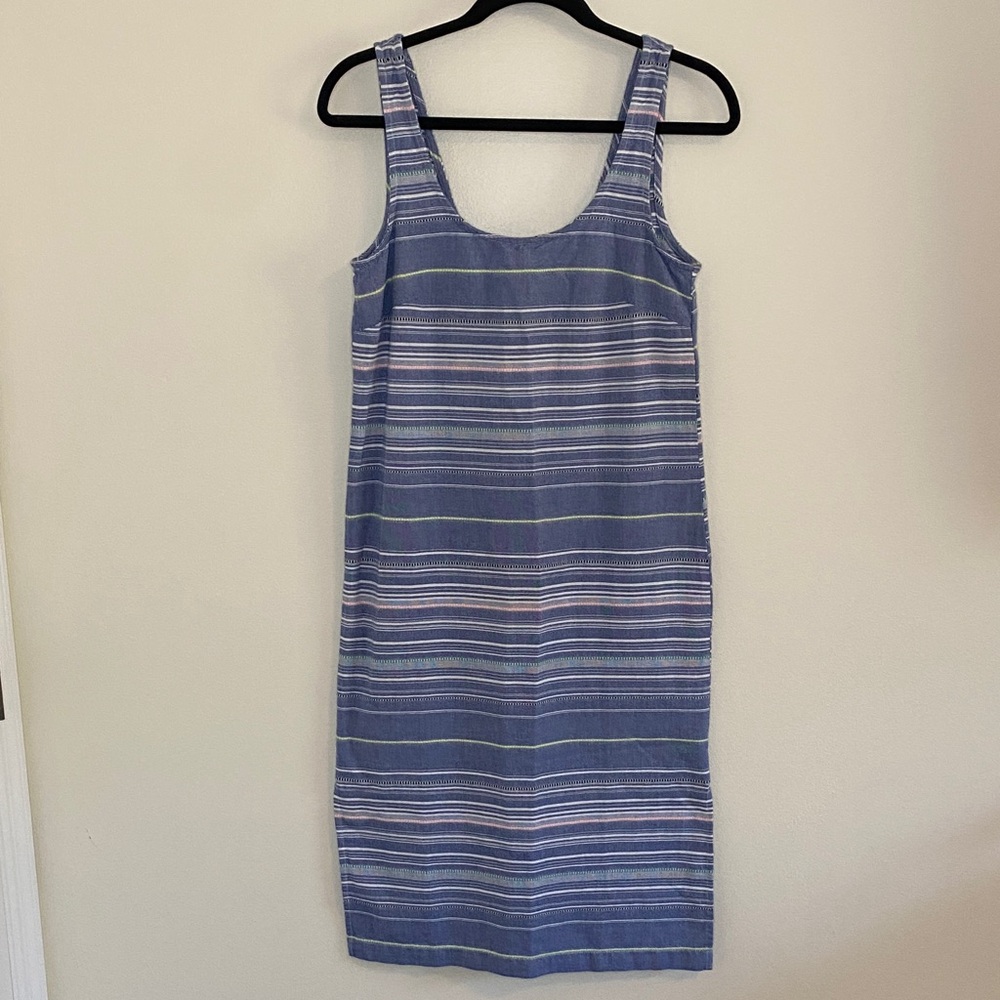 Marine Layer Brea Sleeveless Striped Cotton Beachy Boho Midi Vacation Dress XS